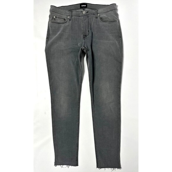 Hudson Nico Black Dark Gray Midrise Ankle Super Skinny Jeans Women’s Size 30 - Picture 1 of 11